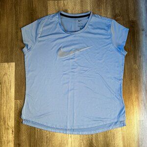 Nike women's large blue training or running T-shirt